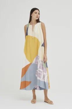 Al Fresco Linen Tent Dress
