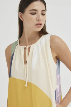 Al Fresco Linen Tent Dress