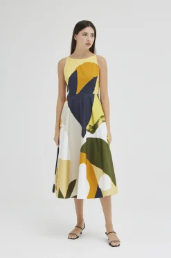 Al Fresco Organic Cotton Midi Dress