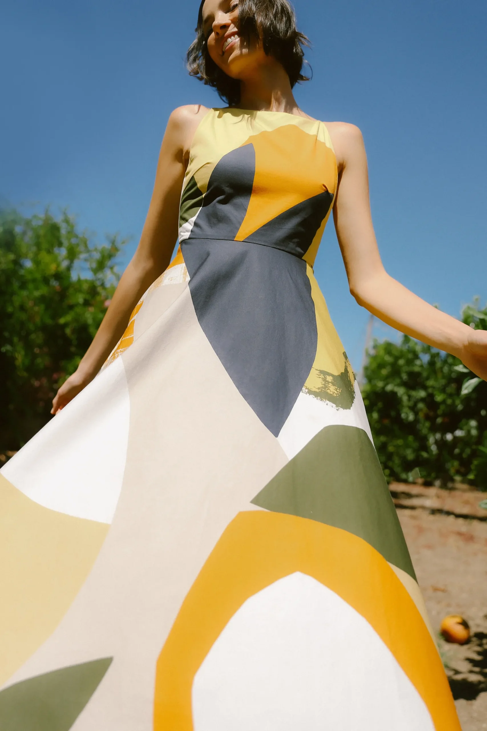 Al Fresco Organic Cotton Midi Dress