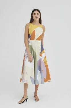 Al Fresco Organic Cotton Midi Dress