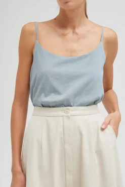 A-line Cotton Midi Skirt