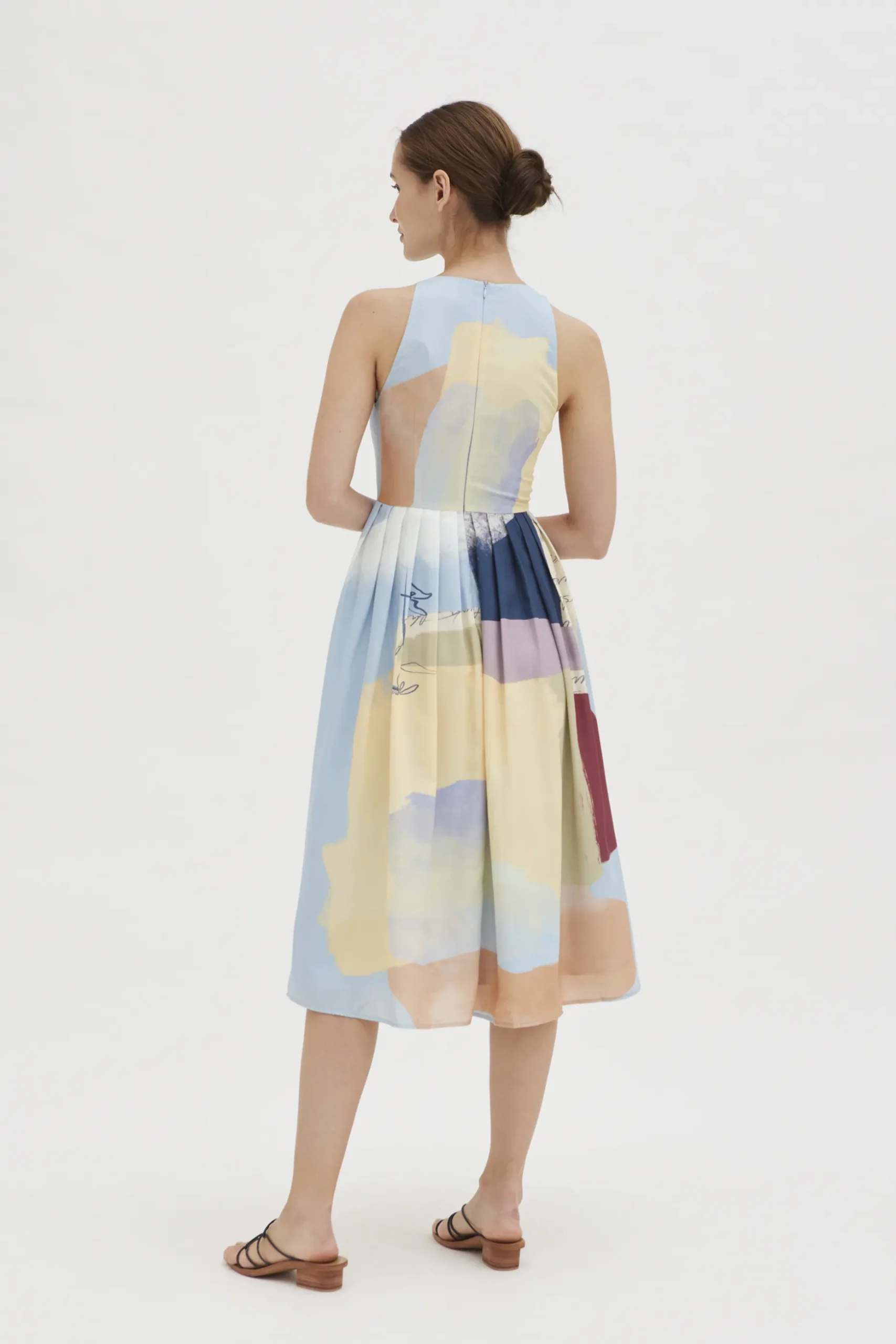 Analogue Midi Pleat Dress