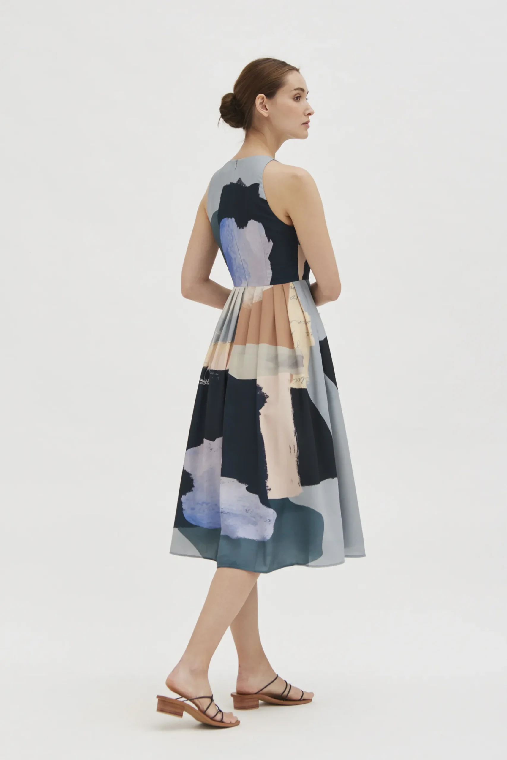 Analogue Midi Pleat Dress