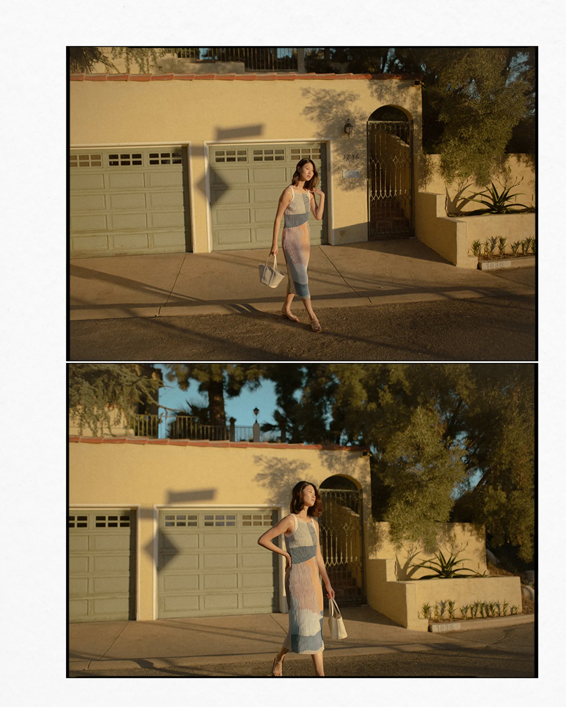 Analogue Pleated Column Dress