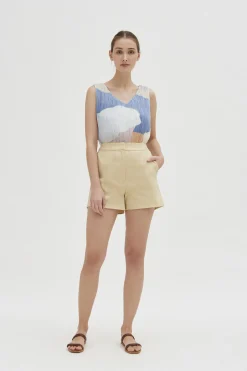 Analogue Pleated Shift Top