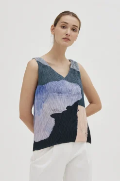 Analogue Pleated Shift Top