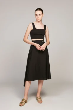 Asymmetrical Midi Skirt