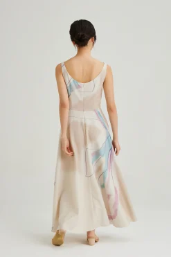 Atelier Boat-Neck Maxi Dress