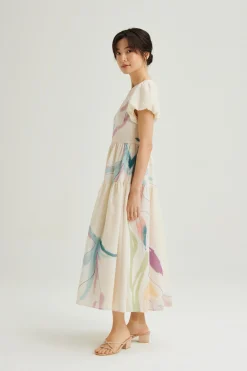 Atelier Puff-Sleeve Dress