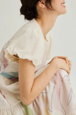 Atelier Puff-Sleeve Dress