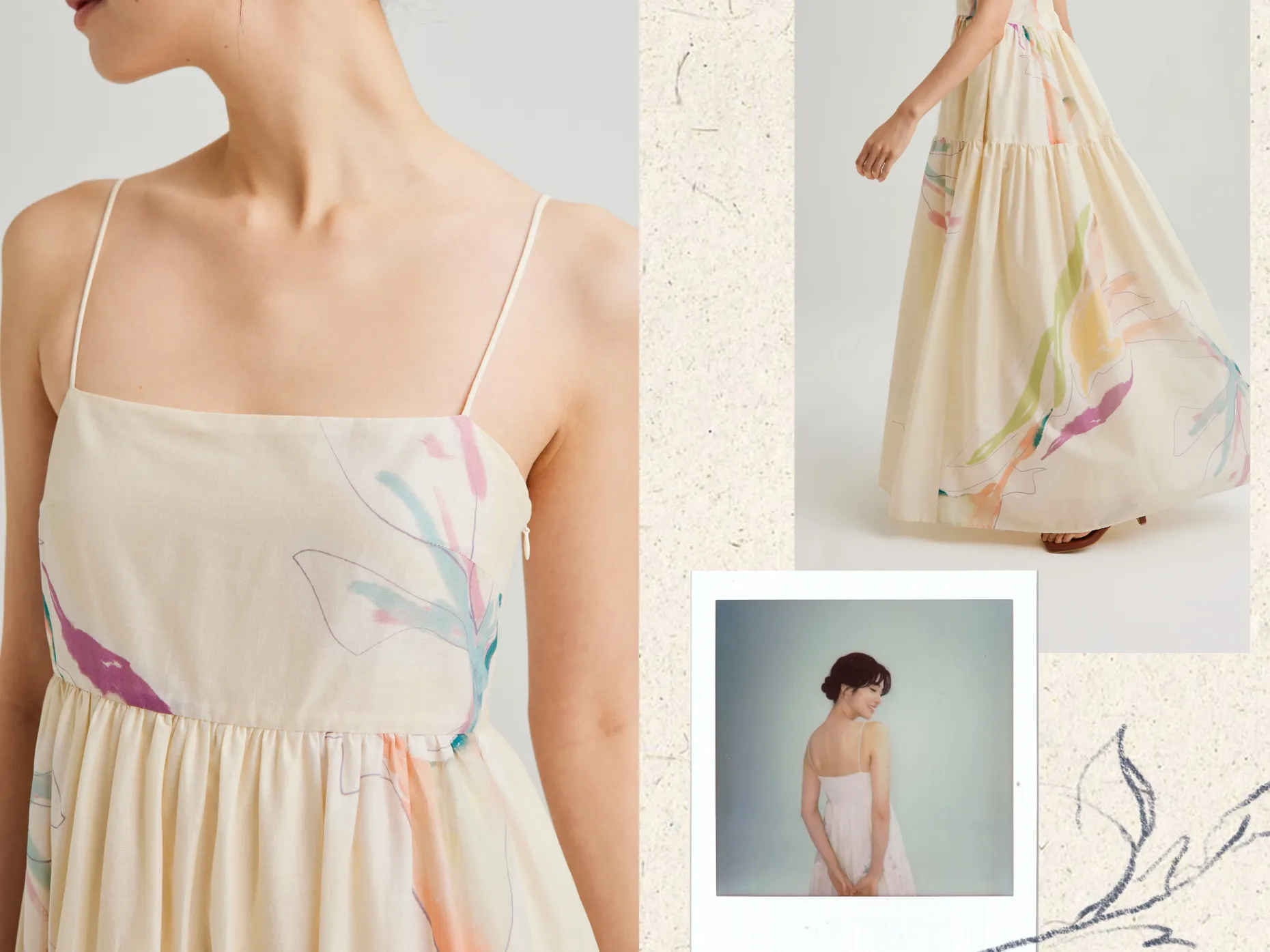 Atelier Tiered Cami Dress