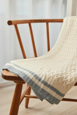 Bamboo Knitted Throw Blanket