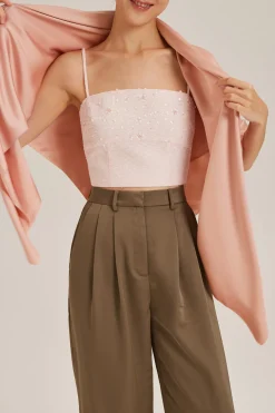 Beaded Crop Top
