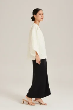 Beaded Open Cardigan