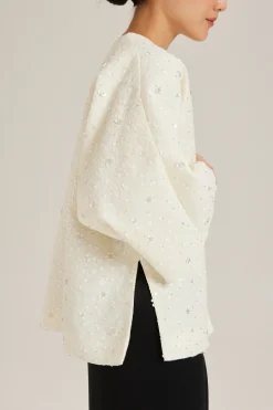 Beaded Open Cardigan