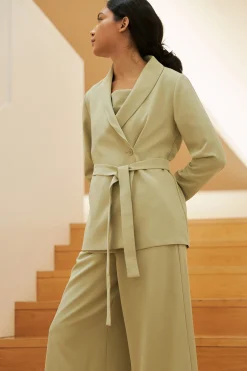 Belted Wrap Overshirt