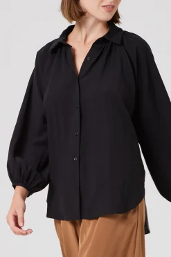 Billowy Puff-Sleeve Shirt