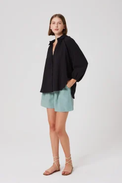 Billowy Puff-Sleeve Shirt