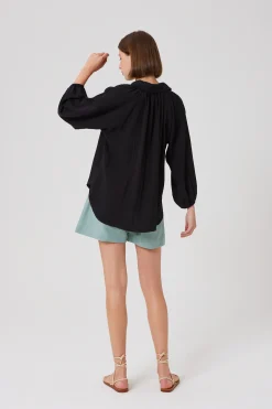 Billowy Puff-Sleeve Shirt