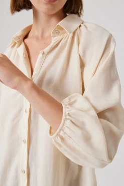 Billowy Puff-Sleeve Shirt