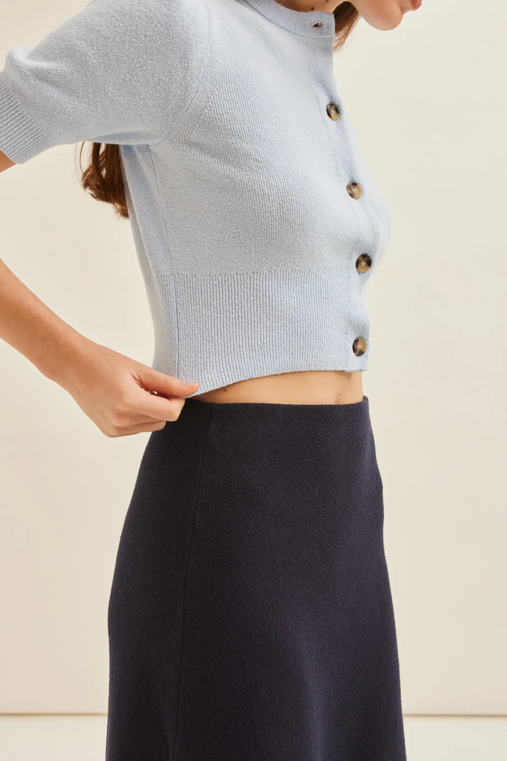 Bouclé Knit Top