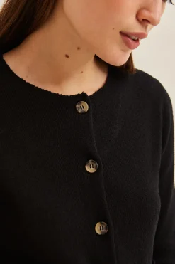 Boxy Bouclé Knit Cardigan