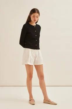 Boxy Bouclé Knit Cardigan