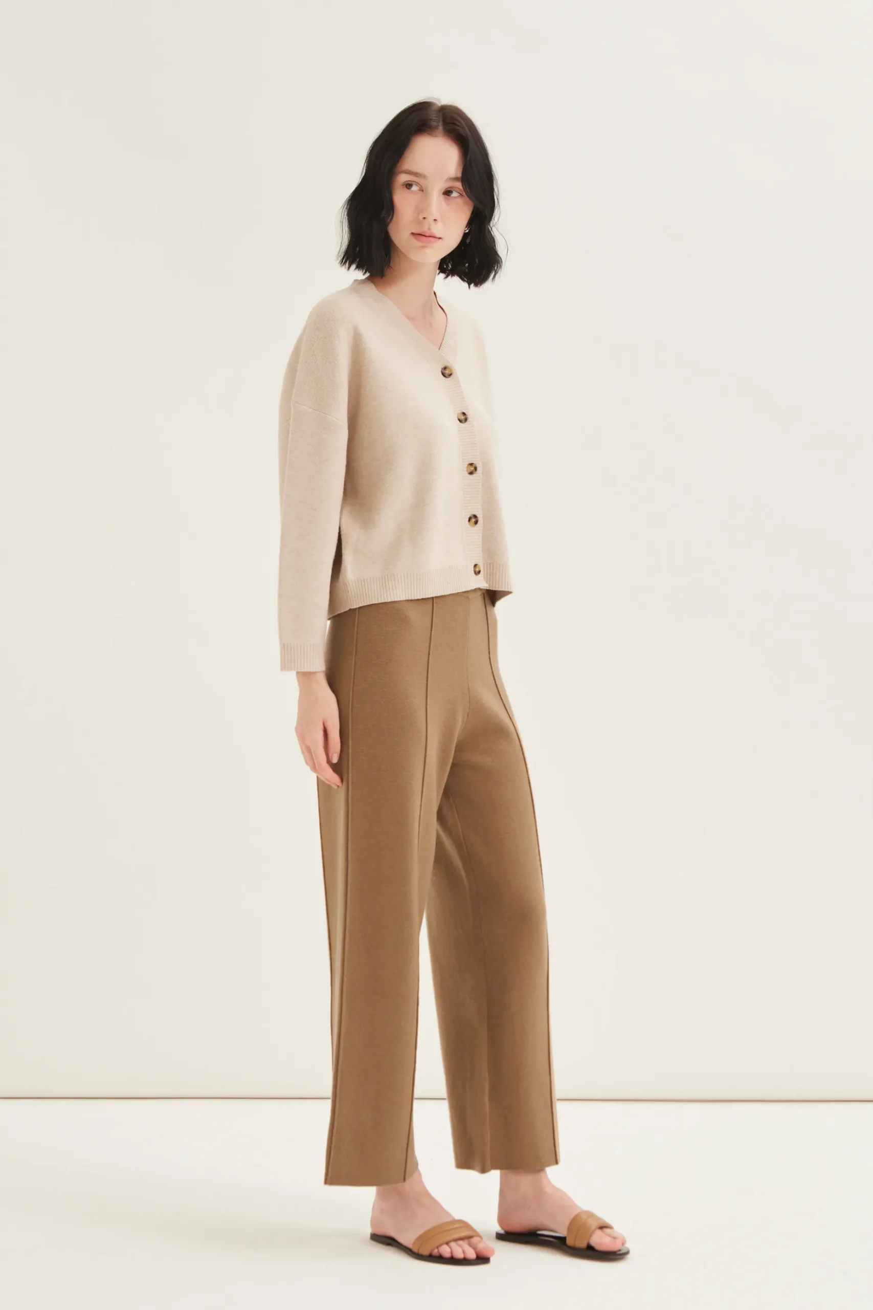 Boxy Jacquard Knit Cardigan