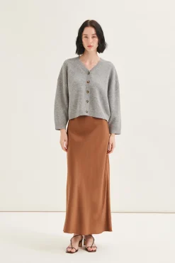 Boxy Jacquard Knit Cardigan
