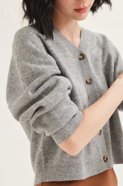 Boxy Jacquard Knit Cardigan
