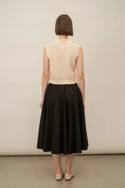Boxy Silk Knit Vest