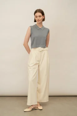 Boxy Silk Knit Vest