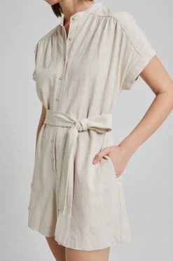 Button-Down Boxy Romper