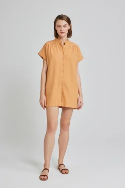 Button-Down Boxy Romper