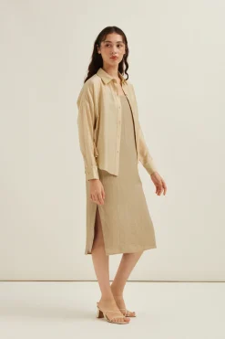 Button-Down Viscose Shirt