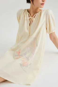 Calla Embroidered Shift Dress
