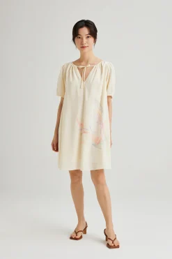 Calla Embroidered Shift Dress