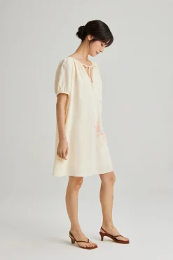 Calla Embroidered Shift Dress