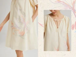 Calla Embroidered Shift Dress