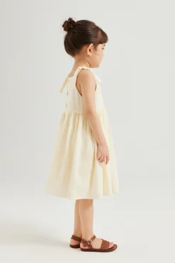 Calla Embroidered V-Neck Dress