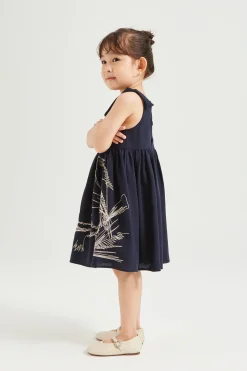Calla Embroidered V-Neck Dress