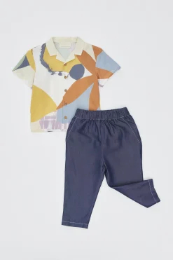 Chambray Pants