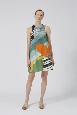 Coast Gathered-Back Shift Dress