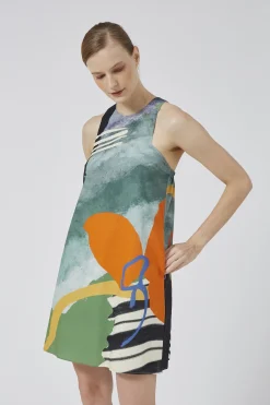 Coast Gathered-Back Shift Dress