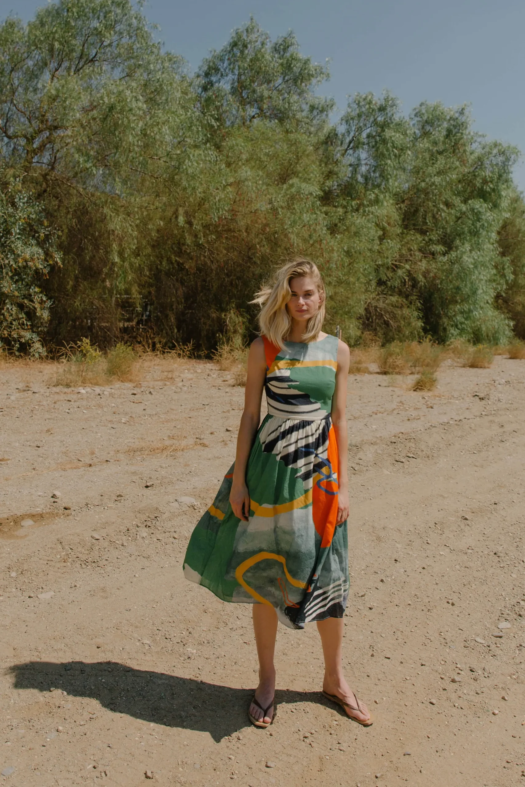 Coast Low-Back Midi Dress