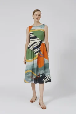 Coast Low-Back Midi Dress