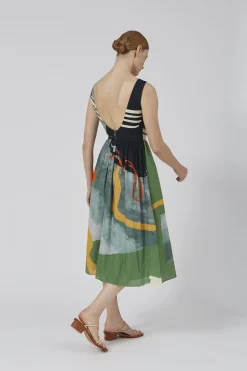 Coast Low-Back Midi Dress