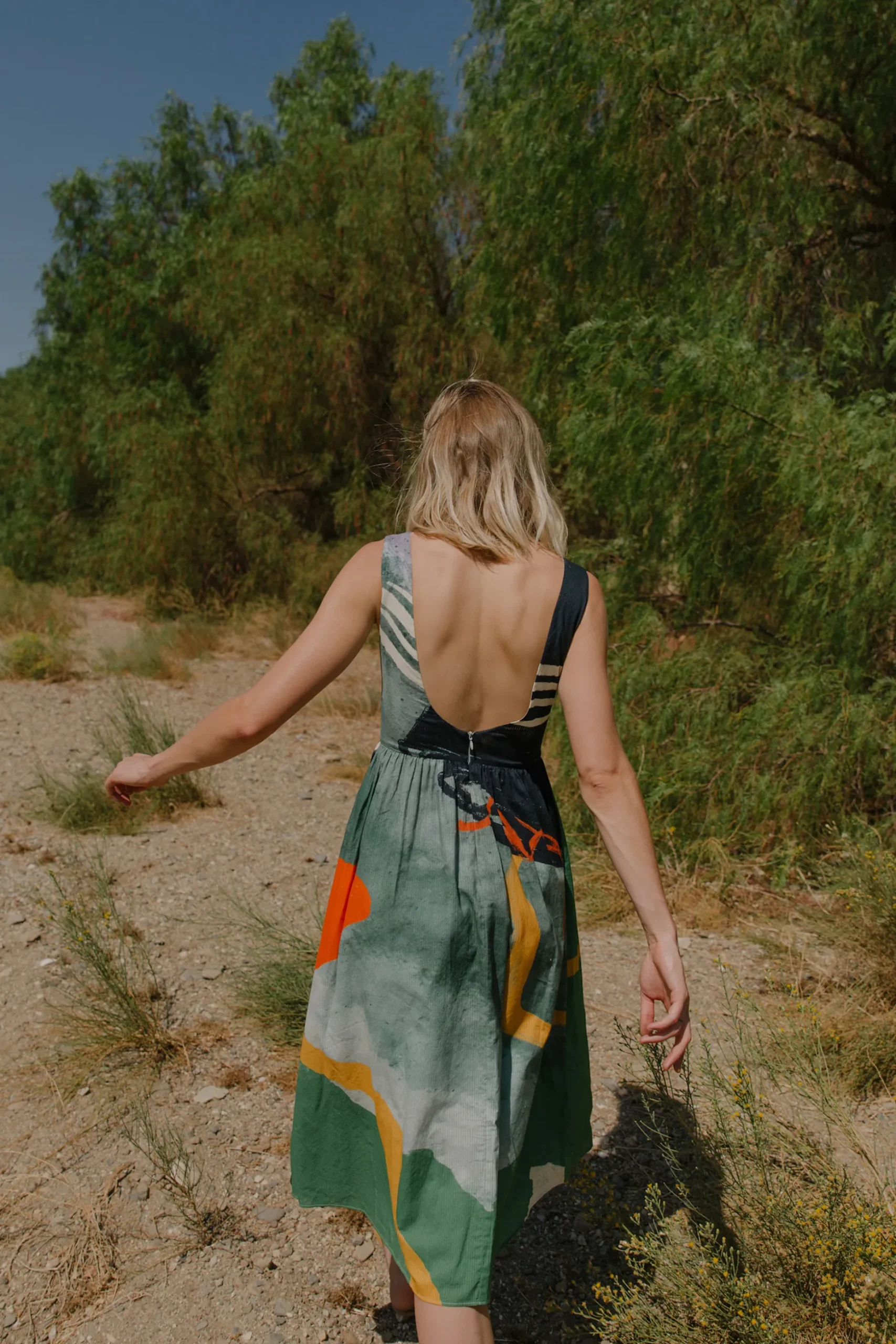 Coast Low-Back Midi Dress
