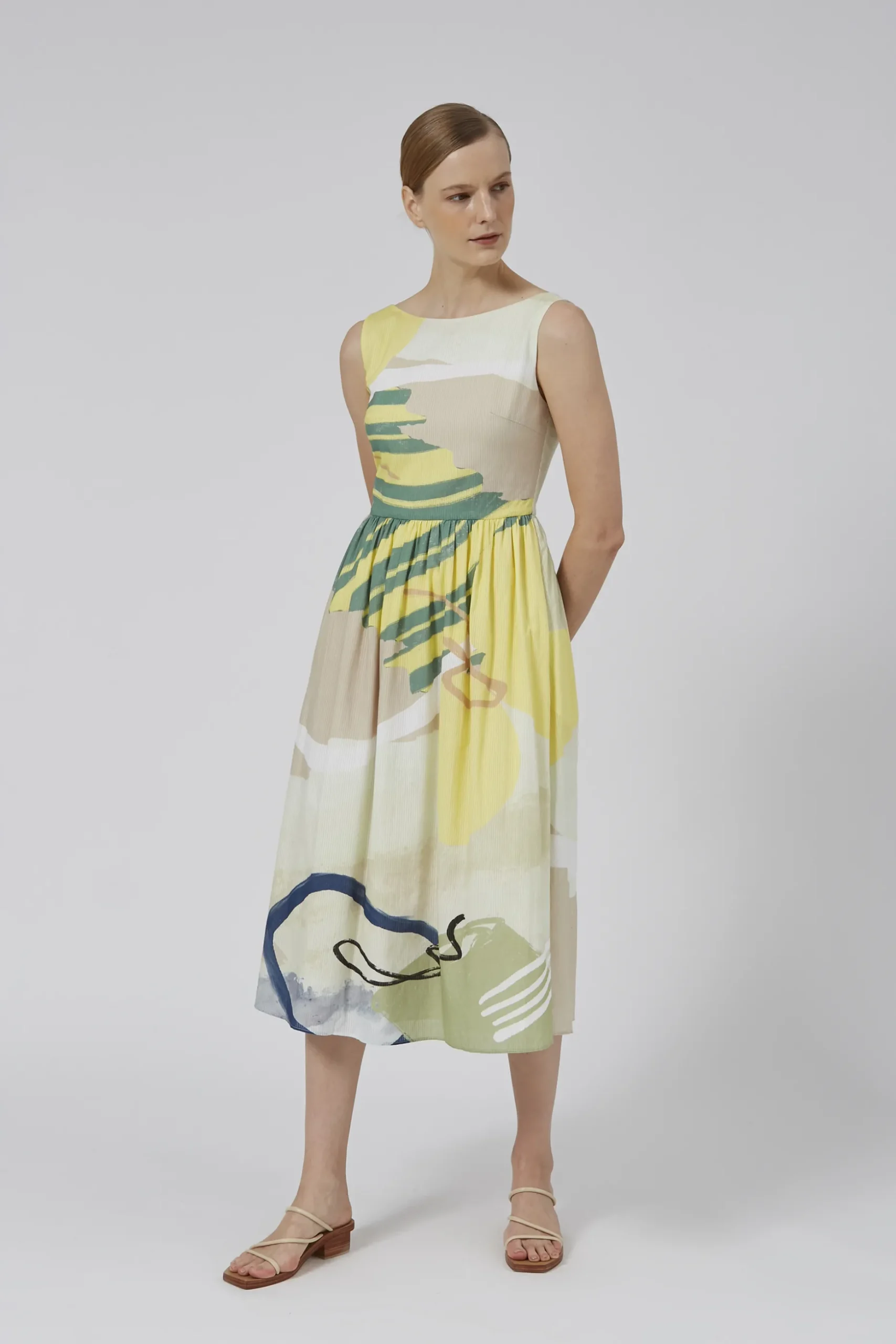 Coast Low-Back Midi Dress